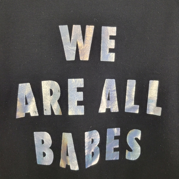 BRUNETTE THE LABEL | Black Metallic Crewneck Sweatshirt - Picture 5 of 5